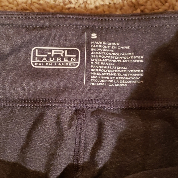 NEW LRL RALPH LAUREN CROP YOGA PANTS - Picture 3 of 8